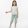 SH3 Girls Two Piece Floral Top & Shorts Set (6-9Y)