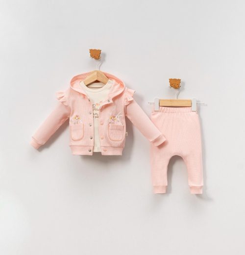 Baby Boys Three Piece Frilly Bunny Outfit (9-24M)