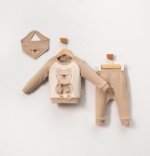 Baby Boys Two Piece Teddy Bear Outfit (9-24M)