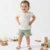 by2 green Baby Girls Two Piece Polka Dot Short Set (9-24M)