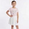 ch8 pink Girls Two Piece Diamante Bow Top & Diamante Skirt Set (4-12Y)