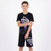 icon3 black Boys iconi Multi Print T-Shirt & Shorts Set (4-14Y)