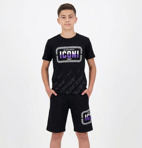 Boys iconi T-Shirt & Shorts Set (4-14Y)