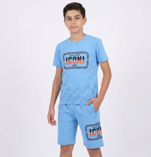Boys iconi T-Shirt & Shorts Set (4-14Y)