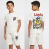 icon5 white white Boys London Bear T-Shirt & Shorts Set (4-14Y)