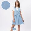it1 blue Girls Full Diamante Attached Waistcoat Dress with Purse (4-14Y)