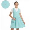 it1 turq Girls Full Diamante Attached Waistcoat Dress with Purse (4-14Y)