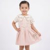 t drss Girls Two Piece Floral Shirt & Teddy Dress Set (2-5Y)
