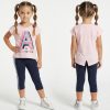 21204 pink Girls "Awesome" Glitter Print Legging Set (3-6Y)