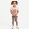 22203 pink Girls "Beach Vibes" Legging Set (3-6Y)