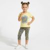 22203 yellow Girls "Beach Vibes" Legging Set (3-6Y)