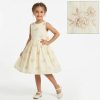 cotton 8 Girls Embroidered Rose Sequin Cotton Dress (2-7Y)