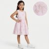 cotton 9 Girls Embroidered Rose Sequin Cotton Dress (2-7Y)