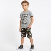 fq3 Boys Two Piece "POWER OF THE PEOPLE" Army Short Set (8-14Y)