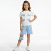 fr2 blue Girls Multi Bow T-Shirt & Shorts Set with Purse (4-14Y)