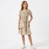 it4 beige Girls Flower Print Dress with Purse (4-14Y)