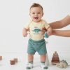 mamas Baby Boys Two Piece "MAMAS MIN-SAURUS" T-Shirt & Shorts Set with Socks (3-18M)