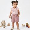 tb7.3 Baby Girls Floral Print Bow Play Suit (0-24M)