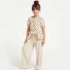 JK6 polka dot beige Girls Two Piece Polka Dot Top with Purse Set (4-14Y)