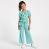 JK6 polka dot green Girls Two Piece Polka Dot Top with Purse Set (4-14Y)