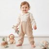 WhatsApp Image 2026 04 29 at 17.48.57 Baby Girls Ruffled Sleeves with Peter Pan Collar Cotton Lace Romper (0-9M)