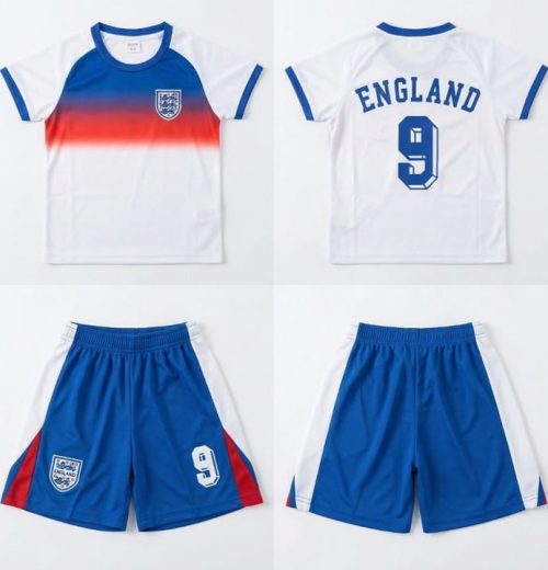 Boys England T Shirt & Shorts Set (2-12Y)