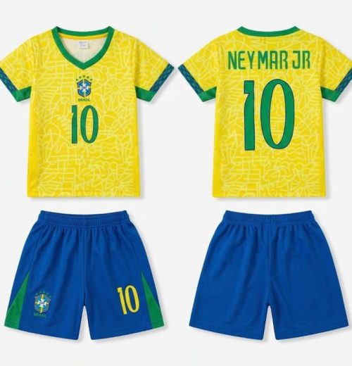 Boys Brazil T Shirt & Shorts Set (2-12Y)