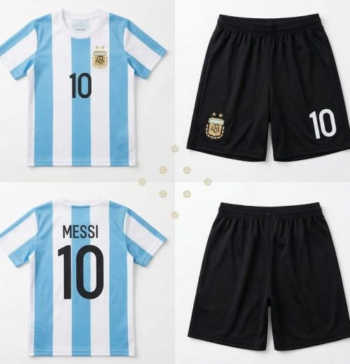 Boys Argentina T Shirt & Shorts Set (2-12Y)
