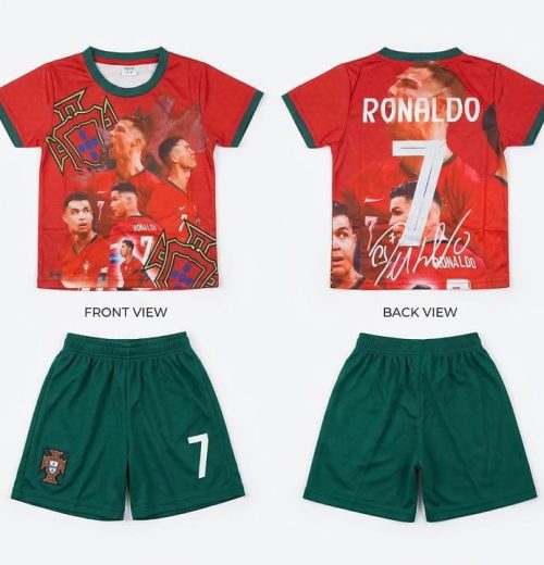 Boys Ronaldo T Shirt & Shorts Set (2-12Y)