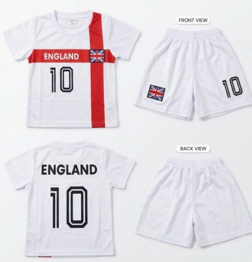 Boys England T Shirt & Shorts Set (2-12Y)