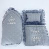 WhatsApp Image 2026 05 31 at 20.43.39 3pc 'My Prince' Quilted Swaddle, Pillow & Blanket Set