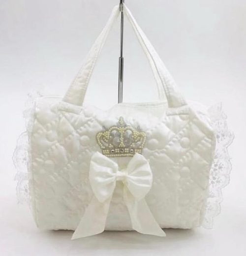 Baby Crown Pearl Quilted Changing Bag