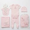 WhatsApp Image 2026 05 31 at 21.26.24 Baby Girls 5 Piece Teddy Gift Set with Hat, Bib & Blanket Bib (NB-6M)