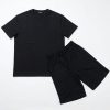 black 002 Boys Two Piece T Shirt & Shorts Set (2-14Y)