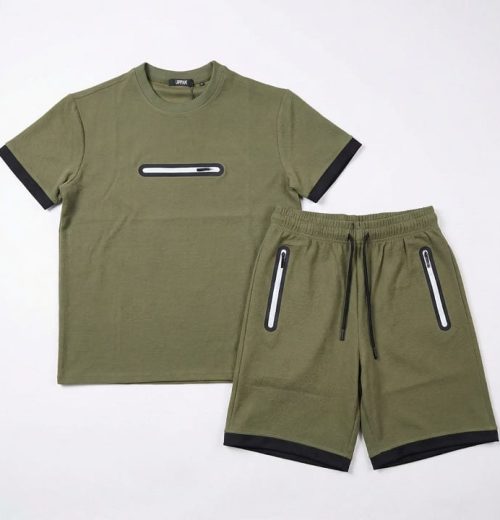 Boys Two Piece Zip T Shirt & Shorts Set (2-14Y)