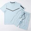 sky blue 003 1 Boys Two Piece T Shirt & Shorts Set (2-14Y)
