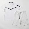white 003 Boys Two Piece T Shirt & Shorts Set (2-14Y)