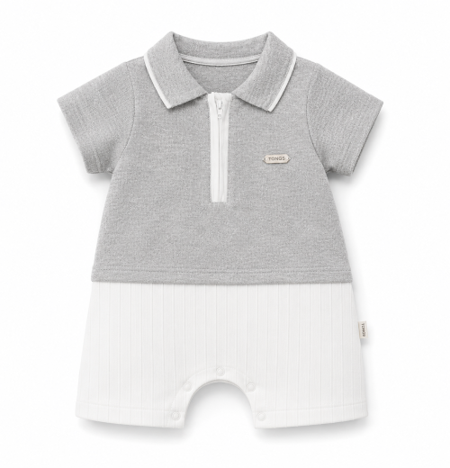 Baby Boys Zip All in One Summer Romper (0-9m)