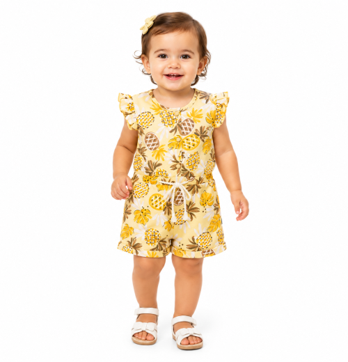 Baby Girls Ruffle Floral Playsuit (6-24m)