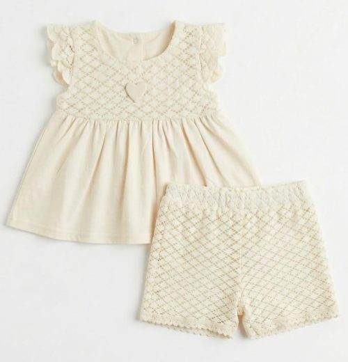 Baby Girls 2pc Spanish Lace Set (6m-24m)