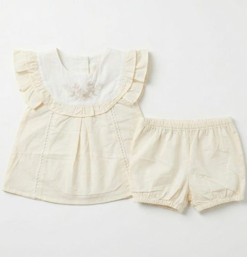 Baby Girls 2pc Floral Embroidered Spanish Set (6m-24m)