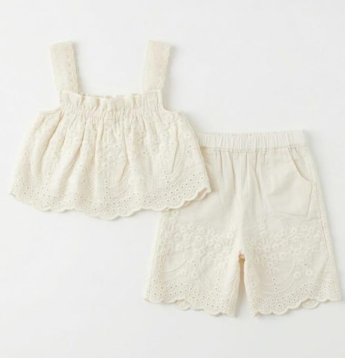 Baby Girls 2pc Anglaise Embroidered Spanish Set (6m-24m)