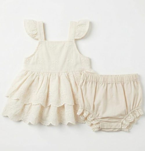 Baby Girls 2pc Spanish Layered Top & Bloomers Set (6m-24m)