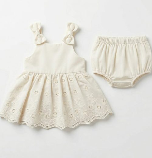Baby Girls Spanish Anglaise Top & Floral Bloomers Set (6m-24m)