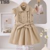 WhatsApp Image 2026 06 02 at 17.19.22 Baby Girls Ruffle Buttoned Belt Dress (4-10Y)