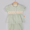 WhatsApp Image 2026 06 05 at 15.22.35 3 Baby Girls 2pc Spanish Lace Top & Shorts Set (9-24M)