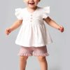 WhatsApp Image 2026 06 05 at 15.22.36 3 1 Baby Girls 2pc Polka Dot Ruffle Top & Shorts Set (9-24M)