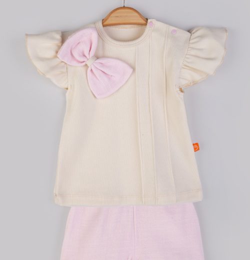 Baby Girls 2pc Bow Short Set (9-24M)