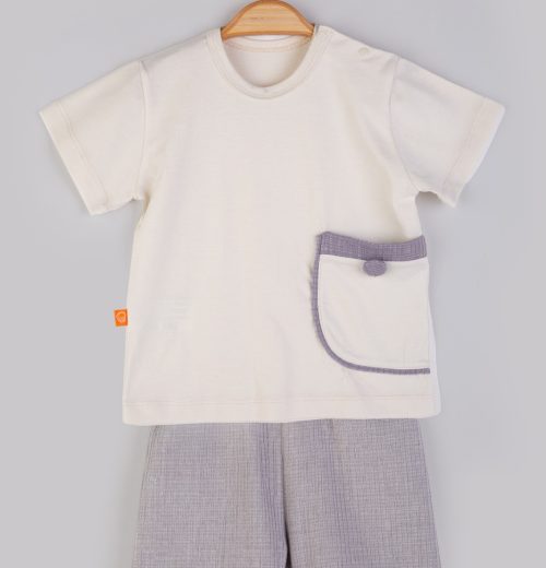 Baby Boys 2pc Front Pocket Top & Shorts Set (9-24M)