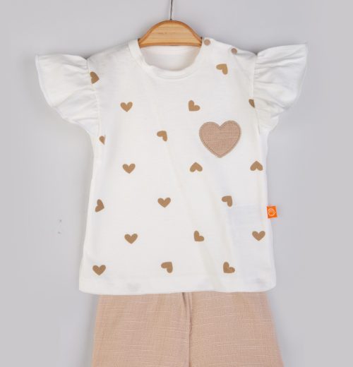 Baby Girls 2pc Heart Top & Shorts Set (9-24M)